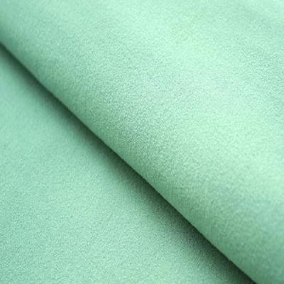 China Anti-Static double brushed poly fabric custom knitting dty brush jersey fabric for sale