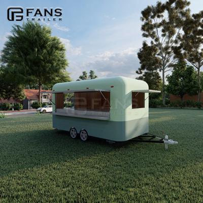 China In Line with Rules Model F-Y1-400 FANS Fried Chicken /Burger/Taco Drink Food/Draft 13feet Paint Trailer for sale