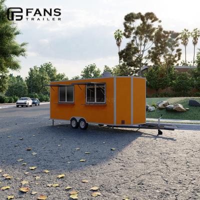 China Compliant with Rules Model F-S3-500 FANS 16feet Washington Standard Fast Food Taco/Fried Chicken /Burger/Drink Food Trailer With Kitchen Equipment for sale