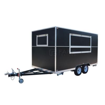 China In Line With Rules Custom Mobile Street Quick Vending Carts Food Truck Used Car Van Trailers With Freezer For Sale for sale