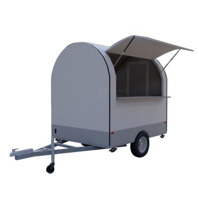 China In Compliance With The Rules FANS Mobile Food Van Shop Coffee Kiosk Design Mobile Food Truck Trailer Food Cart Trailer for sale