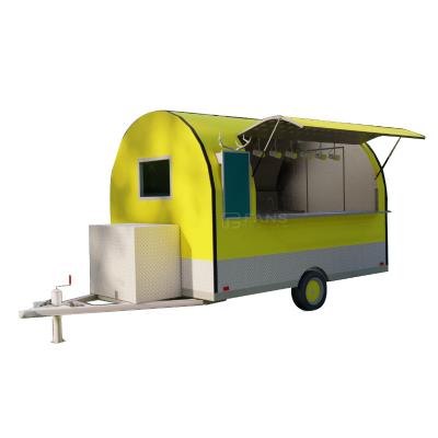 China In Line With Rules Food Trailer Kiosk Customized Fridge Air Conditioner Hamburger Food Truck Ice Cream Hot Dog Dining Car for sale