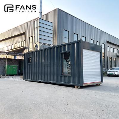 China Modern FANS Mobile 20ft 40ft Prefab Container Can Match House Trailer Customized Container Luxury For Sale for sale