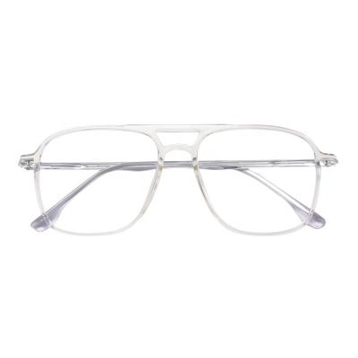 China 6536 Fashion Ultralight Large Double Beam TR90 Retro Men's and Women's Glasses Ultra Light Optical Sight for sale