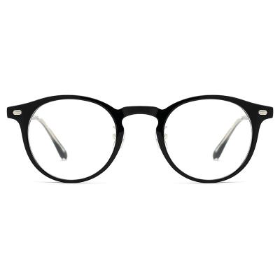 China Retro Fashion KBT98C21 Trendy Small Round Glasses Frame Ultra Light Small Frame Acetate Optical Glass Frame for sale