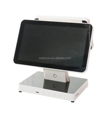 China 12 Inch Dual Screen Factory Price Cashcow Touch Screen POS Machine Android Cashier System for sale