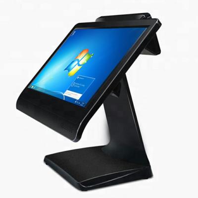 China Factory price 15 inch POS system 15.6 inch dual screen touch screen windows for sale