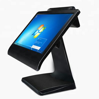 China Cashcow 15.6 inch dual screen 8 inch touch screen windows pos system for sale