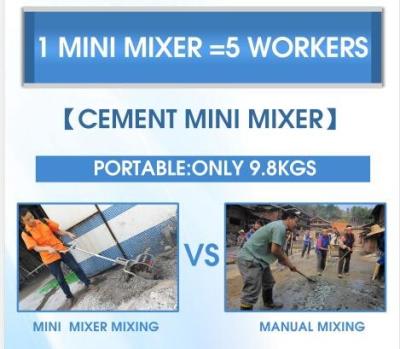 China van de het cementmixer van 2019 nieuwe model9.8kgs draagbare mini elektrische de robotez RENDA originele fabrikant Te koop