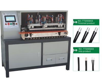 China SPT Wire Stripping Device / Cable Twisting Tinning And Cutting Machine SD-TT2008BS for sale