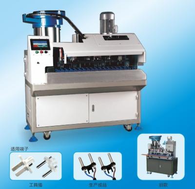 China 5 Amp Indian Plug Insert 2 Pole Hollow Pin / Solid Pin Crimping Machine for sale