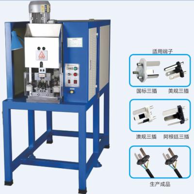 China 3 Flat Pin Plug Insert Crimping Machine Overseas Service Argentina Standard for sale