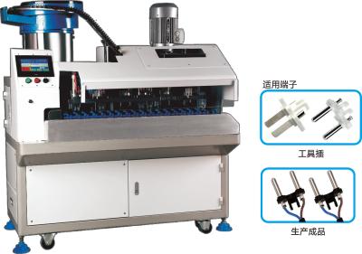 China High Speed Full Automatic Wire Stripper 2 Round Pin Plug Pressing Making Machine for sale