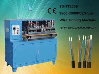 China Blue High Efficiency Wire Tinning Machine Full-automated For Soldering for sale