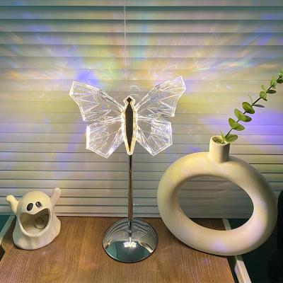 China New Products Modern Office Decor Lamp Decorative Skycam Butterfly Table Lamp Night Light for sale