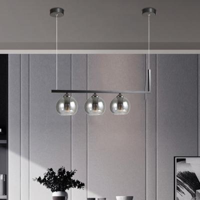 China Modern Nordic Lighting Fixture Unique Creative Studio E27 Art Chandelier Hanging Glass Pendant Light for sale