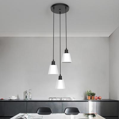 China Modern Nordic Indoor Plastic Bedroom Plastic Chandelier E27 Living Room Lamp Shade Small Package Size Pendant Light for sale