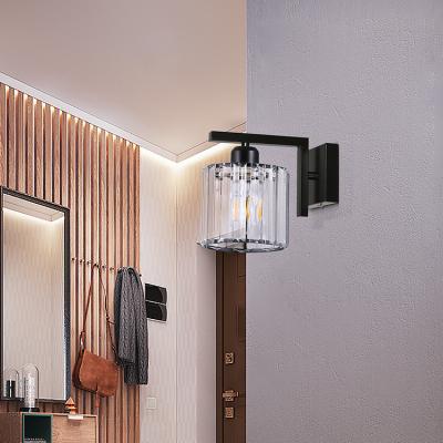 China Contemporary Modern Nordic Style E27 Wall Lamps Shade Wall Glass Lights For Passageway Corridor Bedroom for sale