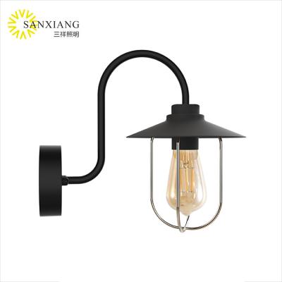 China Hot Selling Skycam Wall Light E27 Modern Antique Black Base Modern Industrial Indoor Wall Lamp for sale