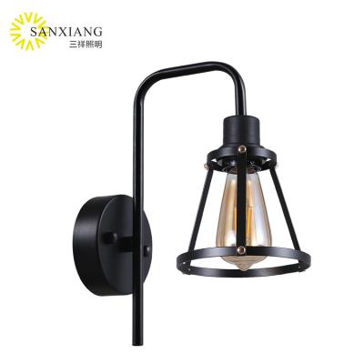 China Modern Bedroom E27 Bedside Sconce Lamp Skycam Fast Delivery Light Black Wall Mounted Light for sale