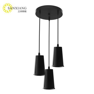 China OEM/ODM Nordic Modern Simple Style Ceiling Decoration Indoor Black White E27 Pendant Light for sale