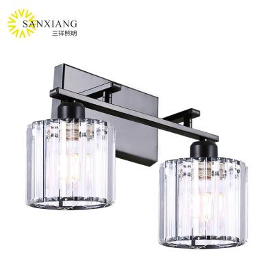 China Skycam Contemporary Nordic Glass Lampshade Designer Fixture Restaurant Livingroom Kitchen E27 Black Wall Light for sale