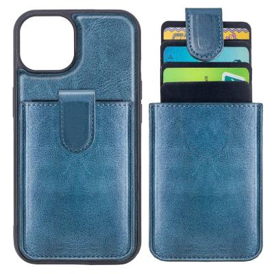 China Genuine Cowhide Leather Camera Protector Card Holder Cell Phone Leather Covers for iPhone 13 tpu case for sale