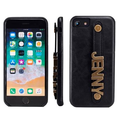 China New Hot Sale Leather Phone Case PU Leather Phone Case With Back Cover Strap For 7 /8 for sale