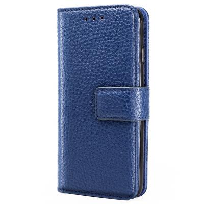 China Retro Luxury Top Genuine Leather EMF Leather Anti Radiation Litchi Cow Grain Phone Case Flip Wallet For iphone 6/6S/11 11 pro max for sale