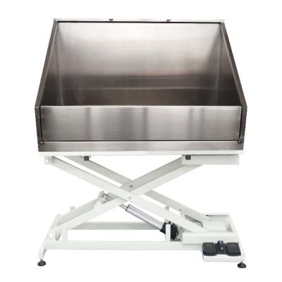 China European Style Stainless Steel Sustainable Electric Dog Lifting Pet Grooming Bathing Tub for sale