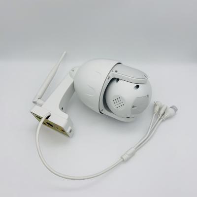 China Human Motion Tracking Wireless IR Bullet Camera White Flat LED 2MP Metal Security System With Power Line for sale