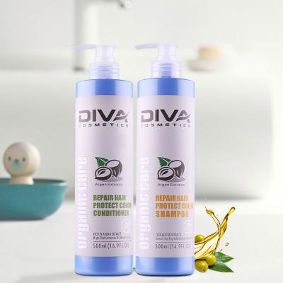 China DIVA Private Label Hair Care Natural Color-Protecting Hair Shampoo and Conditioner Set for sale