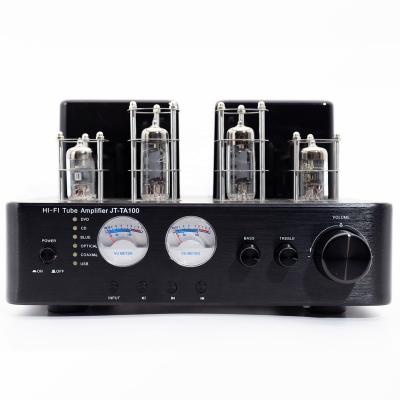 China 2019 home use electronic tube amplifier power tube audio amplifier with coaxial/Optical/CD/DVD/USB/BT for sale