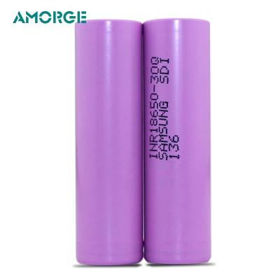 China Samsung INR18650-30Q 3000mAh 3.7V 15A Discharge Li-ion Rechargeable Battery for mod for sale