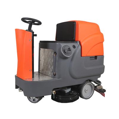 China food & Beverage factory workshop floor scrubber machine cordless ride on floor cleaning machine for supermarket for sale