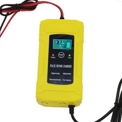 China 12V 6A Hot Lead Acid Motorcycle Lead Acid Motorcycle Battery Repair Pulse Pin Battery Charger Temperature Control Automotive 12V Compensation for sale