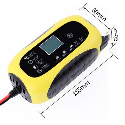 China Smart Automatic Lead Acid Battery Car Battery Charger 12V Volt Pedal Motorcycle Battery Pulse Repair Charger for sale