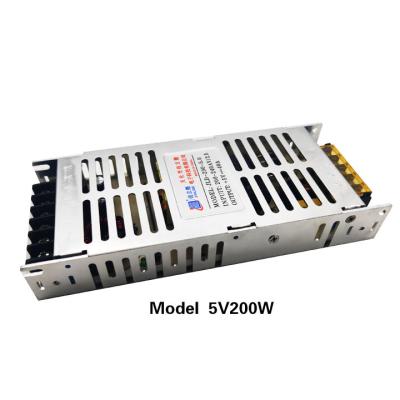 China LED Lighting Driver AC 110V/220V To DC 5V Led Transformer Set Power Supply 40a 200w For LED Light for sale