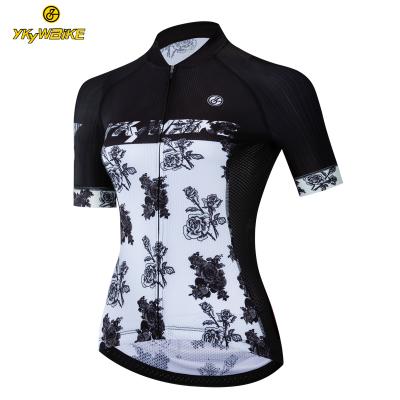 China Breathable Wear Cycling Clothing Custom Design Women Short Sleeve Pro Jersey Cycling Wholesale for sale