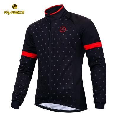 China YKYWBIKE Cycling Clothing Manufacturers Custom Fleece Thermal Winter Anti-UV Windproof Jacket for sale