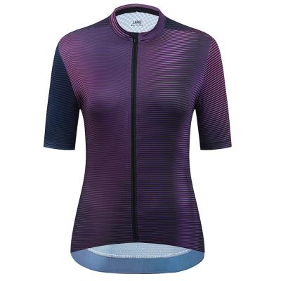 China YKYWBIKE 2021 Bright Process Breathable Seamless Ball Pro Fit Purple Women Cycling Short Sleeve Cycling Tank Top for sale