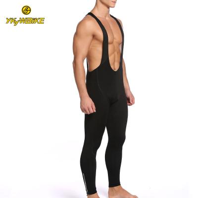 China Antibacterial Men's Bib Tights Winter Thermal Fleece Legging Pants Recycling Pants Long for sale