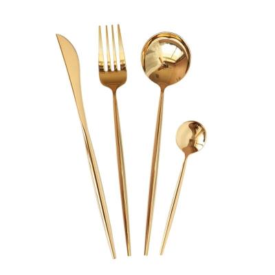 China Stocked Dinnerware Set Stainless Steel Knife Spoon And Fork Dinnerware Western Dinnerware Set Four Pieces for sale