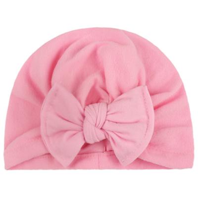 China Solid Knotted Newborn Photography Props Beanie Headwear Cap Hat European and American Girls Toddler Style Hat Accessories Baby Boy for sale