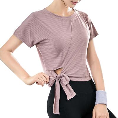 China 2020 Breathable Yoga Top Women Yoga Tops Gym Fitness Tops Quick-drying Sport T-shirt Top Sports Wear Sports Wear for sale