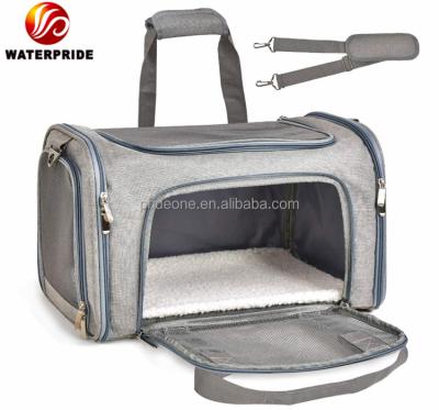 China Waterproof 2021 New Custom Travel Dog Pet Carrier Bag Portable Waterproof Pet Travel Bag Breathable Pet Bag for sale