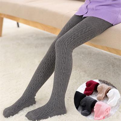 China Breathable Girl Kids Cotton Tight Stockings For Baby Knit Pantyhose Gaiters Stocking Pants Pantyhose Solid Girls Clothes Wholesale for sale