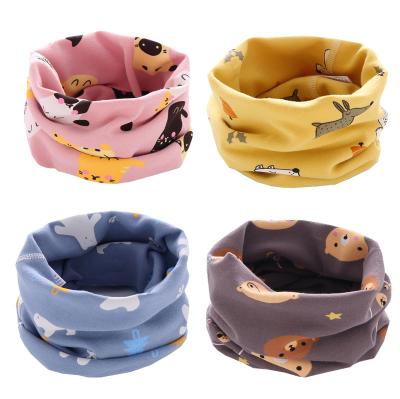 China Ring Baby Scarves Spring Soft Warm Cotton Ring Scarf Cartoon Girls Boys Clothing For 0-12 Years B006 for sale