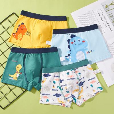 China 4Pcs/Bag Viable Children's Panties For Boys Underwear Cartoon Children Briefs 2021 Baby Teen Panties Cotton Briefs Soft Shorts for sale