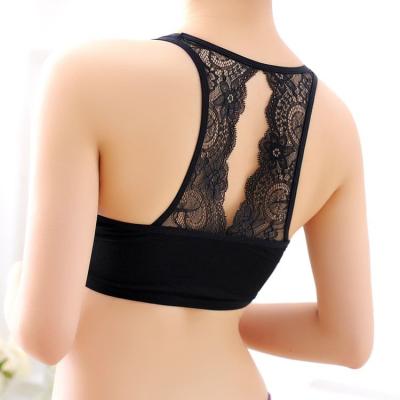 China Breathable Teenage Training Bras Girls Underwear Teenage Bras Lace Up Bra For Kids Children Bra for sale